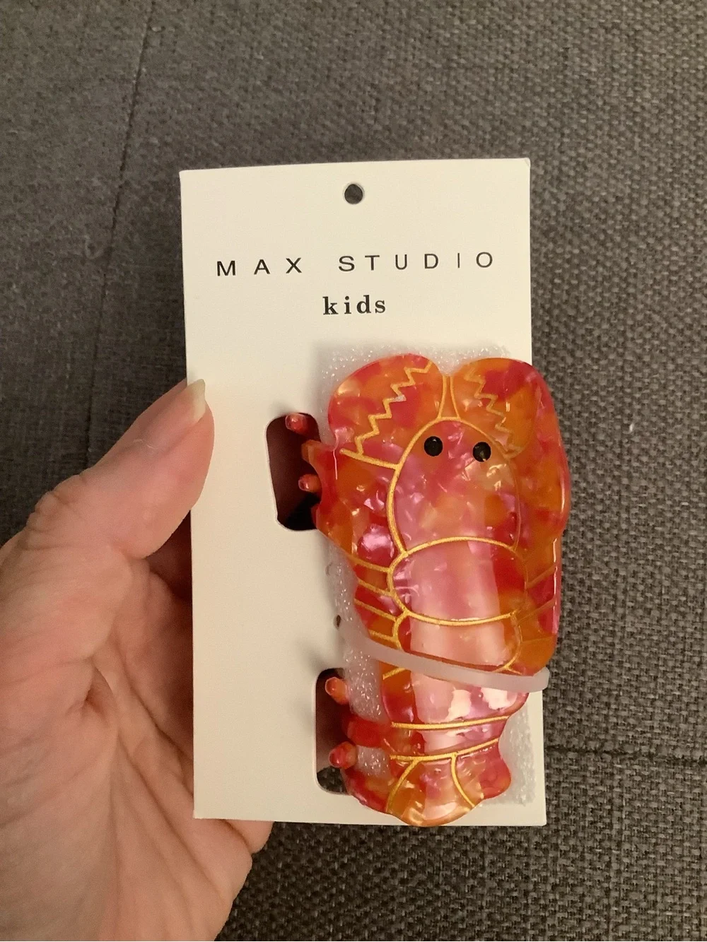 Max Studio Kids lobster hair claw clip brand new hair accessory